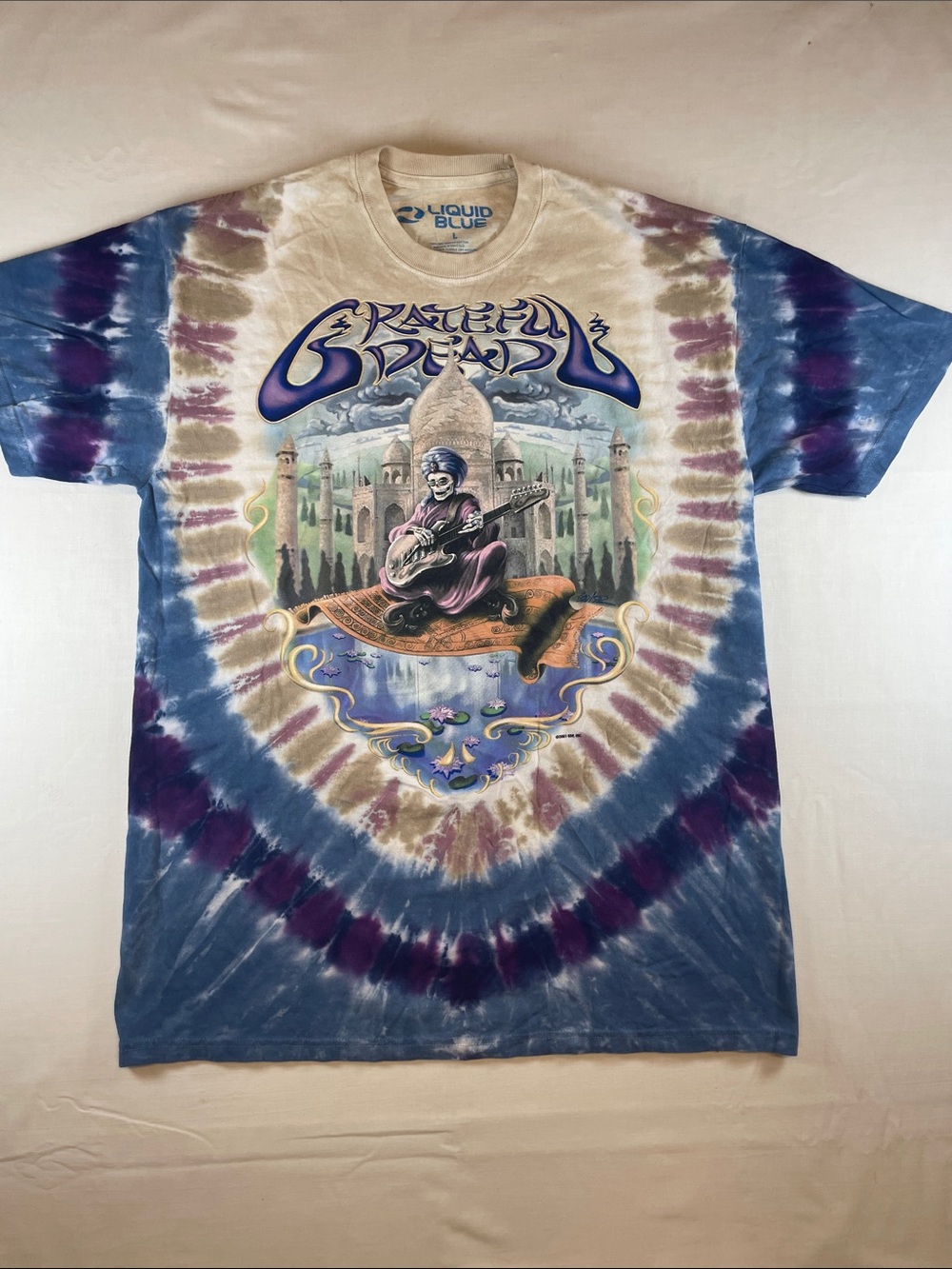 Vintage 2001 Liquid Blue Grateful Dead Large Y2K like new! Authentic